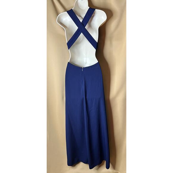 Jill Jill Stuart Violet Cross Back Gown 10 - Picture 7 of 11